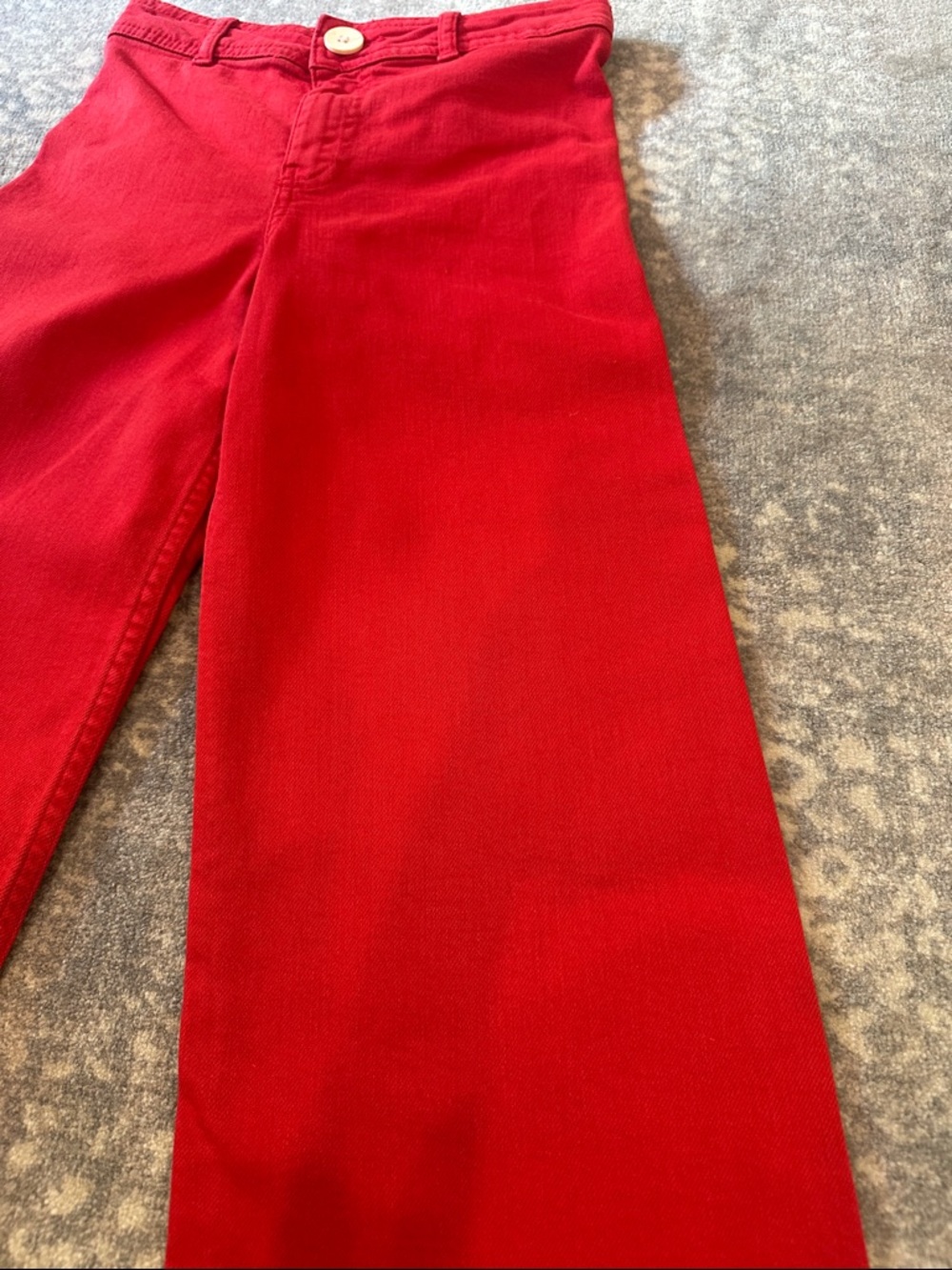 Zara Kids Wide Leg Red Pants size 9 - Picture 7 of 8